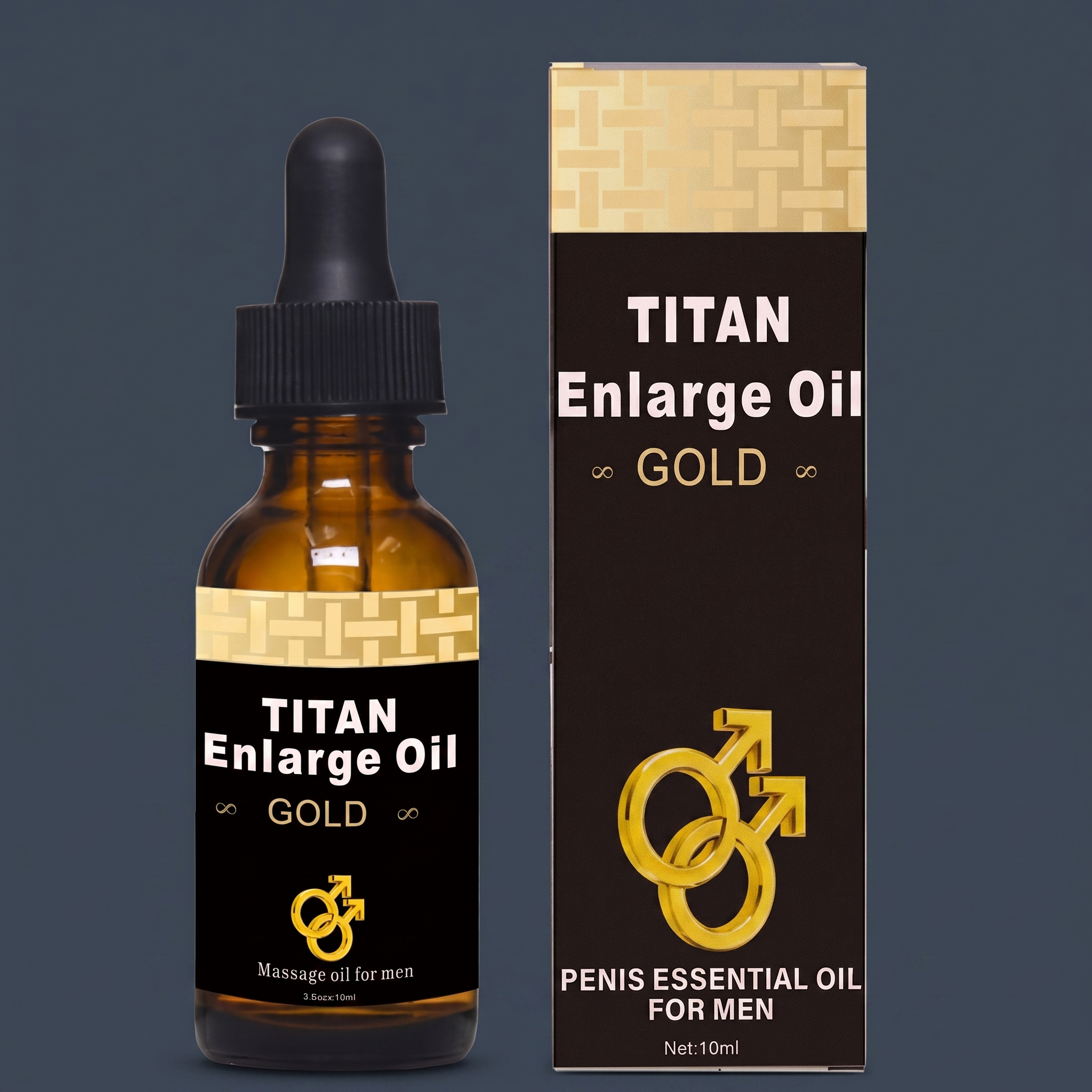 Titan Oil Gold: Pure Herbal Tissue Conditioning & Expansion Oil